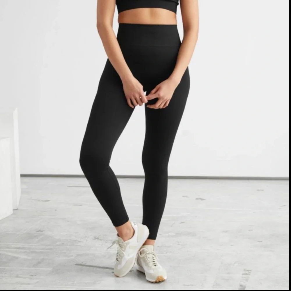 & Other Stories Black Yoga Legging Tights M - Picture 1 of 4